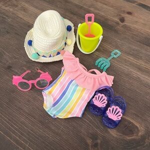 Glitter Girls 14” Doll‎ Beach Day Rays Playset (missing towel)
